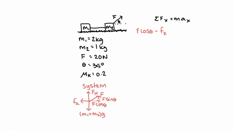 in-fig-6-59-block-1-of-mass-m_120-mathrmkg-and-block-2-of-mass-m_210-mathrmkg-are-connected-by-a-s-2-59622