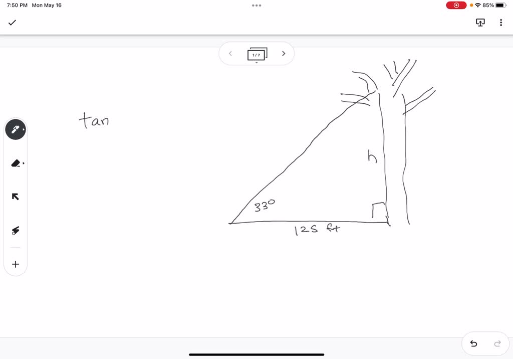 SOLVED Problem 1 Grace wants to measure the height of a tree. She