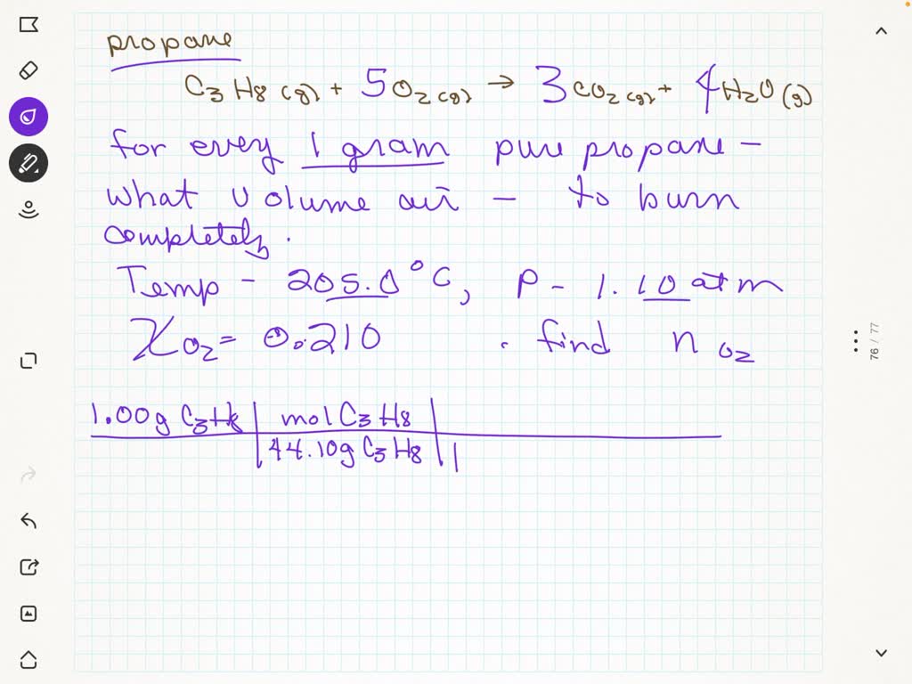 SOLVED The flame produced by the burner of a gas (propane) grill is a