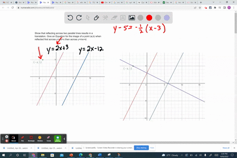 show-that-reflecting-across-two-parallel-lines-results-in-a-translation-give-an-equation-for-the-image-of-a-point-ab-when-reflected-first-across-ymxc-then-across-ymxd-47585
