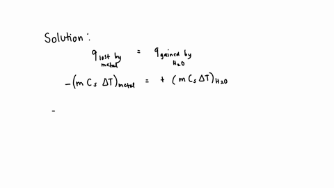 a-1464-g-sample-of-a-metal-at-750c-is-added-to-1464-g-of-h2o-at-150c-the-temperature-of-the-water-rises-to-174c-calculate-the-specific-heat-capacity-of-the-metal-assuming-that-all-the-heat-l-33355