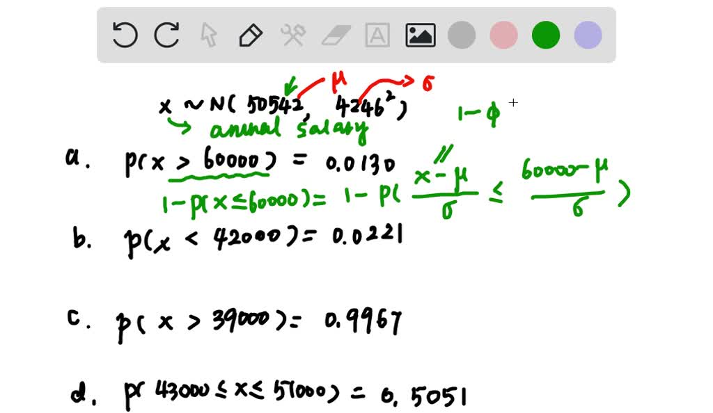 SOLVED he average salary of merchandisers is 44,000 per year with a standard deviation of8000