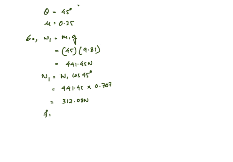 determine-the-necessary-force-p-acting-parallel-to-the-plane-to-cause-motion-to-impend-assume-that-the-coefficient-of-friction-is-025-and-that-the-pulley-is-02