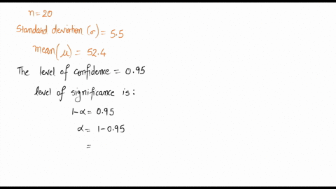 a-sample-of-size-n20-is-drawn-from-an-approximately-normal-population-whose-standard-deviation-is-55the-sample-mean-is-524-construct-a-95-confidence-interval-for-58123