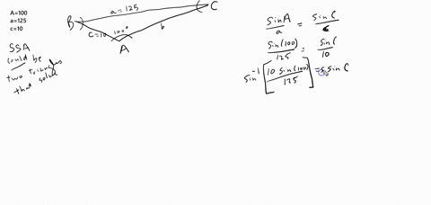 in-exercises-5-24-use-the-laws-of-sines-to-solve-the-triangle-round-your-answers-to-2-decimal-places-22-a100-degrees-a125-c10