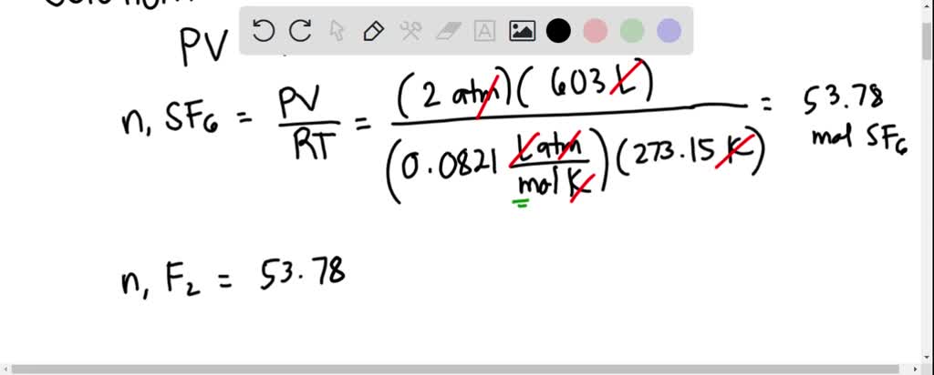 SOLVED: What volume in liters of fluorine gas is needed to form 603 L ...