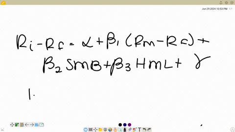 based-on-the-analysis-using-the-data-provided-for-the-project-the-fama-french-three-factor-model-alpha-for-the-fund-is-vou-answer-this-question-some-outputs-from-the-analysis-are-reproduced-35332