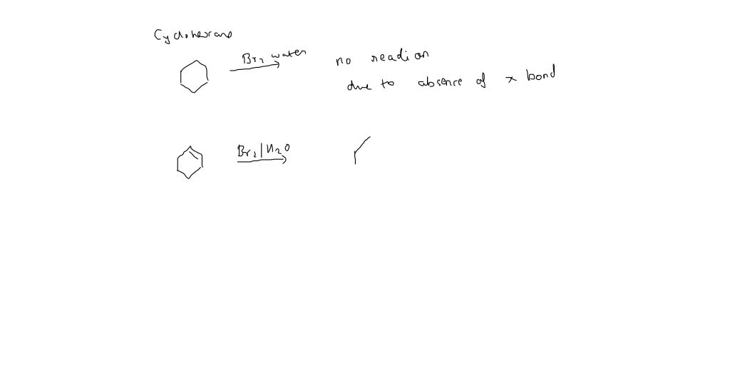SOLVED what is happening when Cyclohexane, cyclohexene, and toluene is