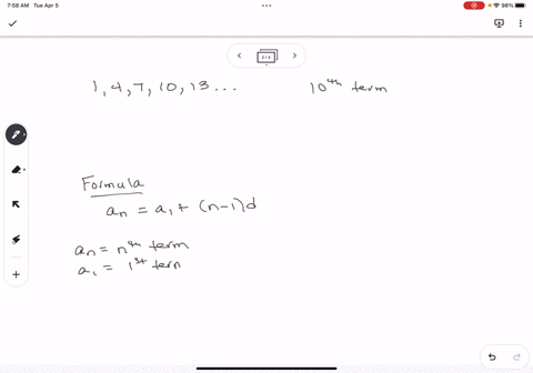 what-is-the-10th-term-of-the-sequence-1-4-7-10-13-86584