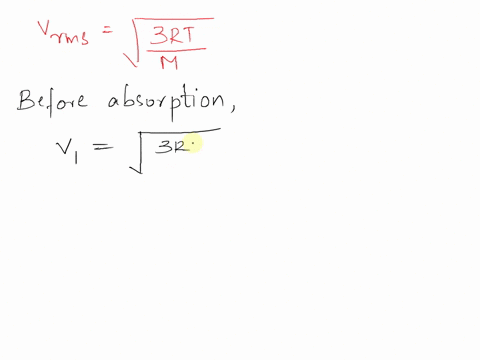 a-sample-of-an-ideal-gas-is-in-a-tank-of-constant-volume-the-sample-absorbs-heat-energy-so-that-its-temperature-changes-from-tt-to-2t2t-if-v1v1-is-the-average-speed-of-the-gas-molecules-befo-90654