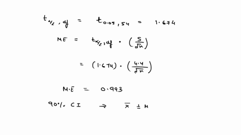 a-simple-random-sample-with-n-55-provided-a-sample-mean-of-245-and-a-sample-standard-deviation-of-44-round-your-answers-to-one-decimal-place-a-develop-a-90-confidence-interval-for-the-popula-16391