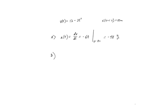 a-particle-travels-along-a-straight-line-with-a-velocity-v123t2-ms-where-t-is-in-seconds-when-t-1-s-the-particle-is-located-10-m-to-the-left-of-the-origin-part-a-determine-the-acceleration-w-61092