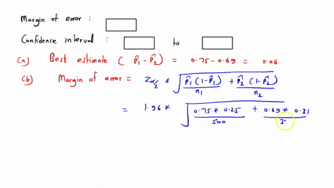 use-the-normal-distribution-to-find-a-confidence-interval-for-a-difference-in-proportions-p1-p2-given-the-relevant-sample-results-assume-the-results-come-from-random-samples_-a-95-confidence-32074