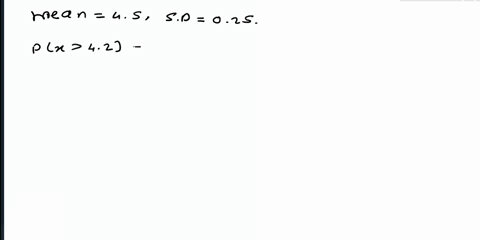 the-weights-of-items-produced-by-a-company-are-normally-distributed-with-a-mean-of-45-ounces-and-a-standard-deviation-of-025-ounces-what-is-the-probability-that-a-randomly-selected-item-from-02409