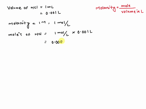 what-would-be-the-ph-of-1l-of-water-if-1-ml-of-1m-hcl-is-added-54789