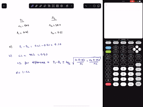 consider-the-following-results-for-independent-samples-taken-from-two-populations-sample-1-sample-2-n1-500-n2-300-p1-041-p2-031-a-what-is-the-point-estimate-of-the-difference-between-the-two-47911