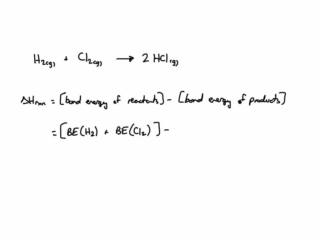 SOLVED Calculate the heat of reaction Î”H for the following reaction