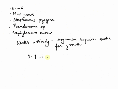 which-of-the-following-organisms-can-grow-at-a-lower-water-activity-than-most-spoilage-bacteria-e-coli-most-yeasts-streptococcus-pyogenes-pseudomonas-species-staphylococcus-aureus-43435
