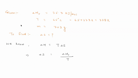 the-heat-of-vaporization-hv-of-methanol-ch3oh-is-353-kjmol-calculate-the-change-in-entropy-s-when-703-g-of-methanol-boils-at-650c-be-sure-your-answer-contains-a-unit-symbol-and-the-correct-n-61781