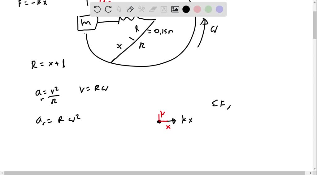 SOLVED: Text: Spinning Mass on a Spring 9 of 16 Review Constants ...