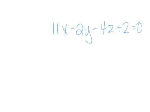 which-of-the-following-points-lie-on-the-plane-11x-2y-4z-2-0
