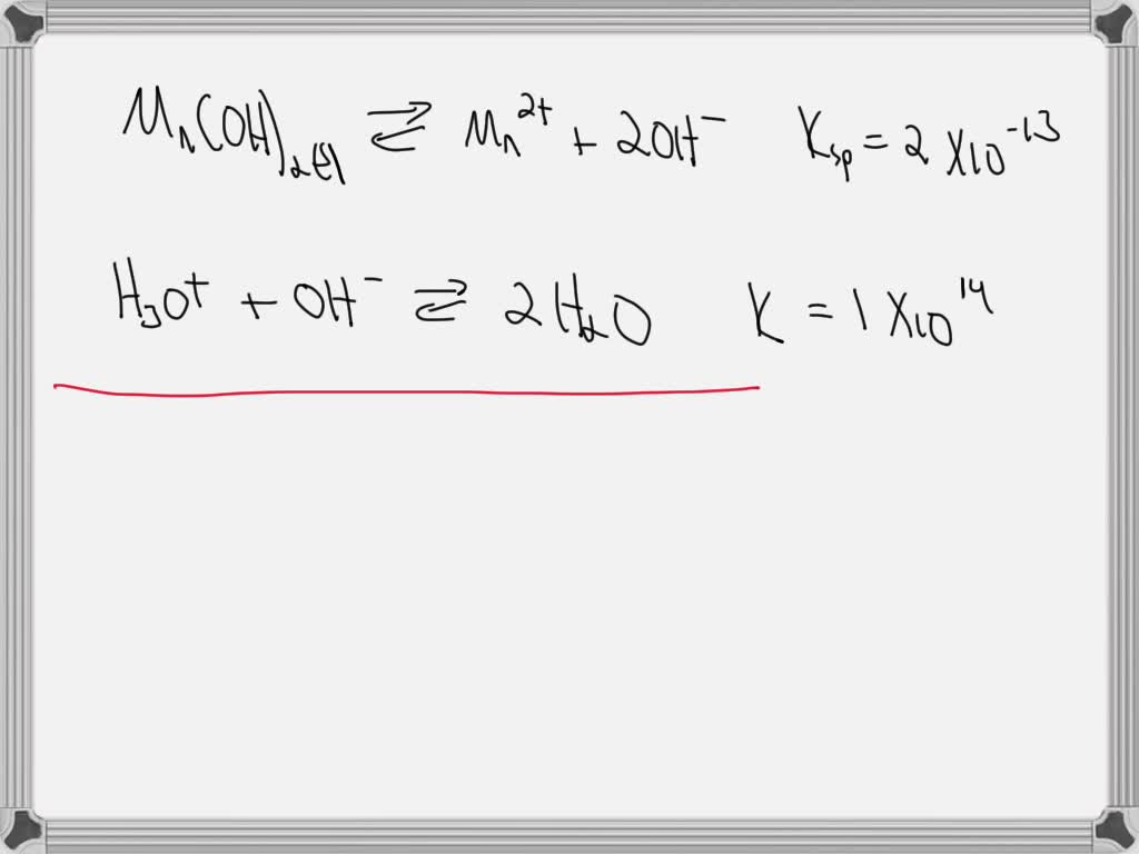 SOLVED: Show the relationship between solubility and pH. Write a net ...