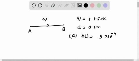 a-particle-has-a-charge-of-15-microcoulomb-and-moves-from-point-a-to-point-b-a-distance-020-m-the-particle-experiences-a-constant-electric-force-and-its-motion-is-along-the-line-of-action-of-18002