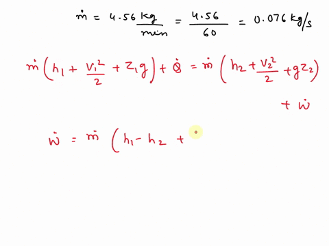 1-a-thermodynamic-steady-flow-system-receives-456-kg-per-min-of-a-fluid-where-p113790-kpa-v100388-m3kg-1122-ms-and-u11716-kjkg-the-fluid-leaves-the-system-at-a-boundary-where-p25516-kpa-v201-50792