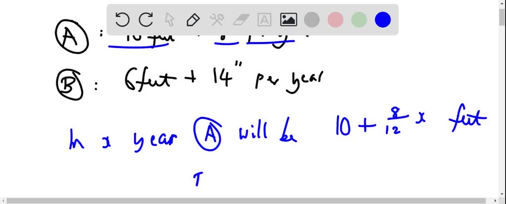 SOLVED: 'gardener is planting two types of trees Type - Ais 10 feet ...