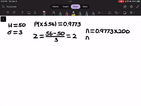 the-mean-weight-of-200-grade-11-students-is-50-kg-and-the-standard-deviation-is-3-kg-assuming-that-the-weight-is-normally-distributed-how-many-students-weigh-56-kg-or-less-how-many-students-weigh-betw