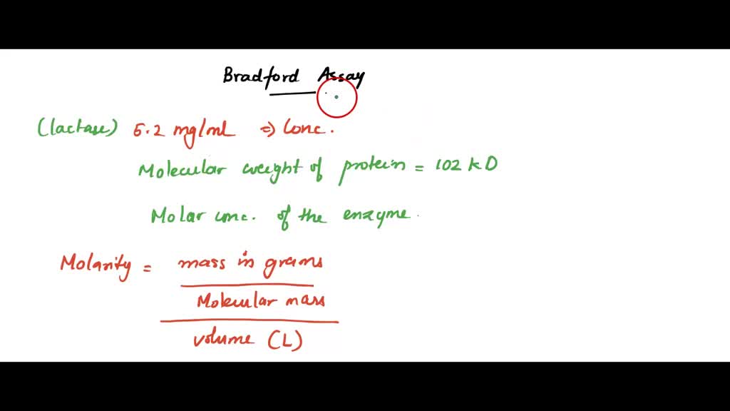 SOLVED A Student Performs A Bradford Assay On Their Lactase Sample solved-a-student-performs-a-bradford-assay-on-their-lactase-sample
