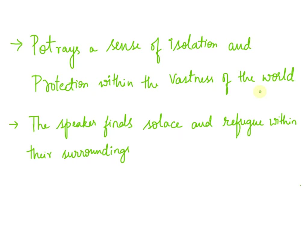 SOLVED: What is the meaning of the poem 'The Contraction and Enclosure ...