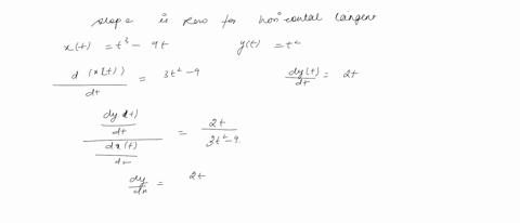 find-all-points-on-the-curve-where-the-tangent-line-is-either-horizontal-or-verticalxt-t3-9t-yt-t2-60793