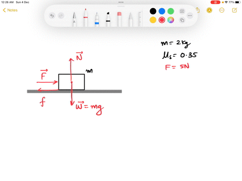 a-2-kg-book-sits-still-on-a-table-the-coefficient-of-static-friction-between-the-book-and-the-table-is-035-a-if-a-person-pushes-on-the-book-horizontally-with-a-force-of-5-n-what-is-the-force-58964