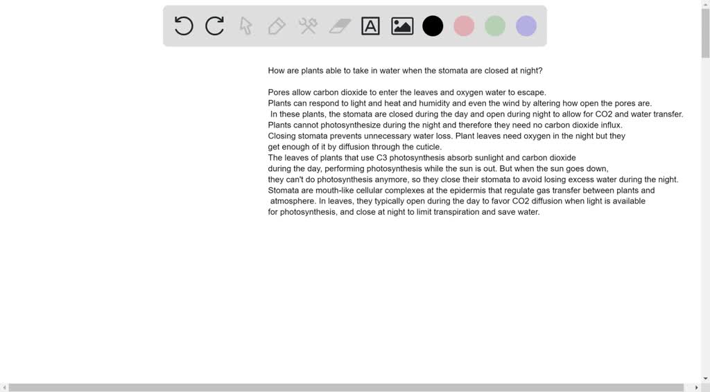 SOLVED Please , explain why itis advantageous for plants to open