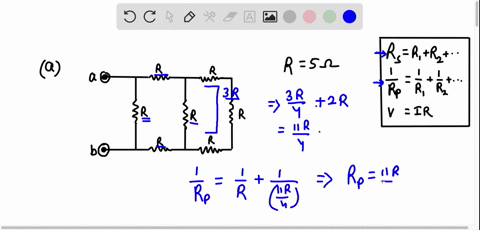 find-the-equivalent-resistance-between-points-a-and-b-in-the-circuit-shown-in-the-figure-take-r-500-n-b-the-dc-circuit-shown-in-the-figure-below-use-kirchhofls-rules-t0-find-the-unknown-quan-09769
