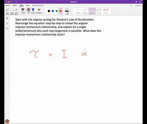start-with-the-angular-analog-for-newtons-law-of-acceleration-rearrange-the-equation-step-by-step-to-reveal-the-angular-impulse-momentum-relationship-and-explain-in-a-single-bulletsentence-w-39863