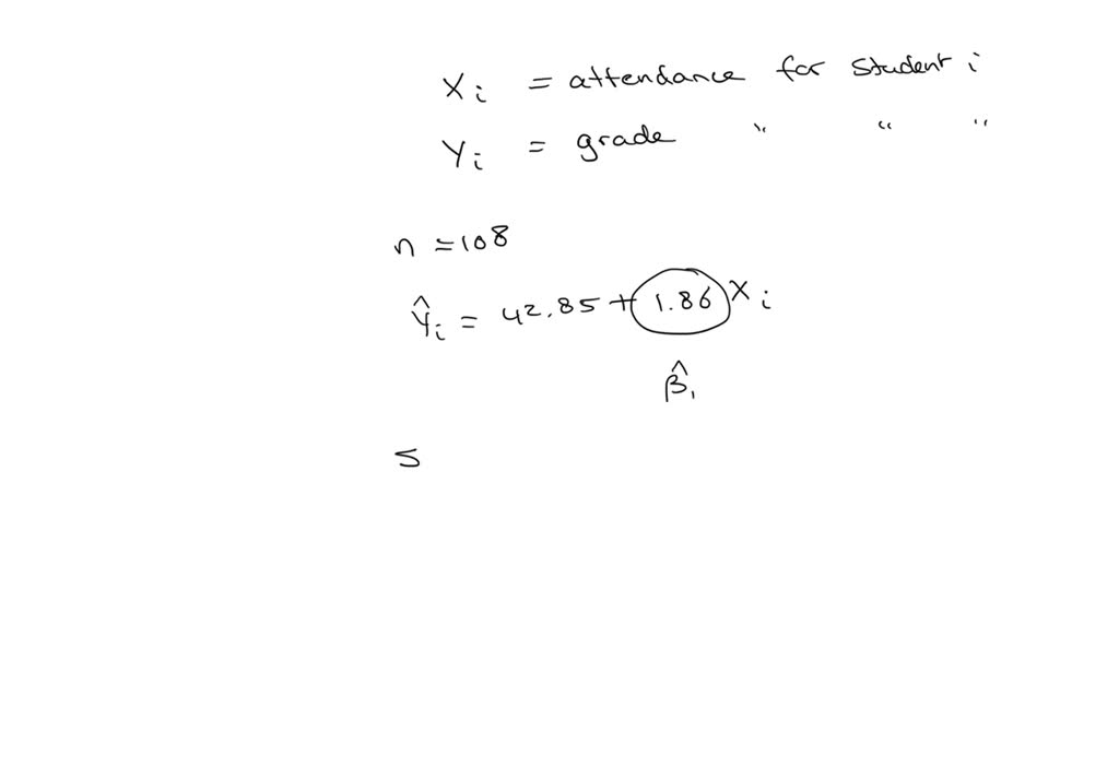 A professor wants to understand the relationship between students ...