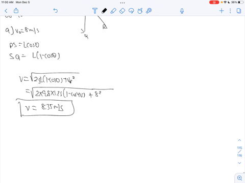 figure-8-34-shows-a-pendulum-of-length-l125-mathrmm-its-bob-which-effectively-has-all-the-mass-has-s-95932