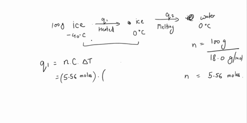 calculate-the-enthalpy-change-when-100-g-of-ice-at-400-oc-is-heated-to-completely-melt-to-liquid-water-at-00oc-the-molar-heat-capacity-of-ice-is-377-jmol-k-and-the-heat-of-fusion-for-water-i-73887