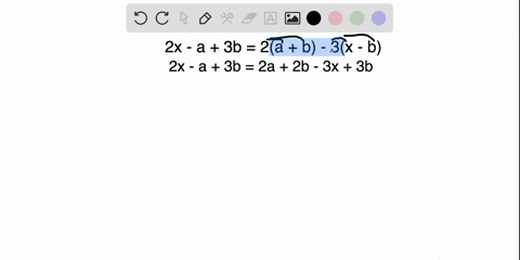 solve-for-the-vector-x-in-terms-of-a-and-b-2x-a-3b-2a-b-3x-b-51752