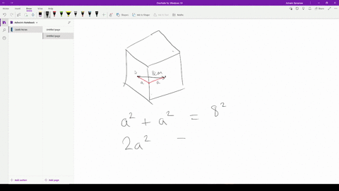the-distance-between-the-centers-of-two-adjacent-faces-of-a-cube-is-8-cm-what-is-the-length-of-the-edges-of-the-cube-what-is-the-volume-of-the-cube-subject-college-geometry-81579