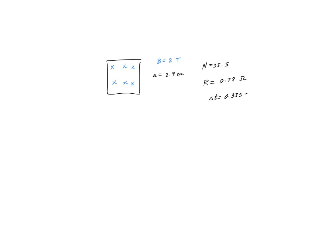 solved-a-square-coil-of-wire-of-side-2-90-cm-is-placed-in-a-uniform