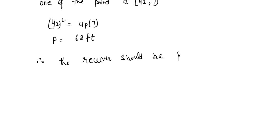 SOLVED: A satellite dish is shaped like paraboloid of revolution. This ...