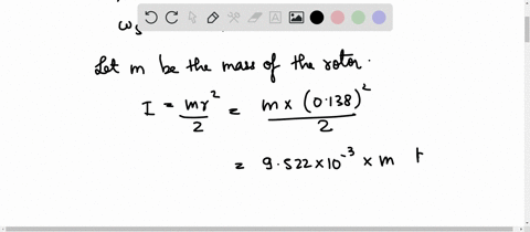 in-the-figure-the-rotor-of-a-gyroscope-is-unifonn-disk-that-has-radius-of-138-cm-and-momenl-of-inertia-about-its-axis-0f-40-x1o-kg-m-the-length-of-the-rotor-shaft-is-69-cm-the-ball-pivot-at-58208