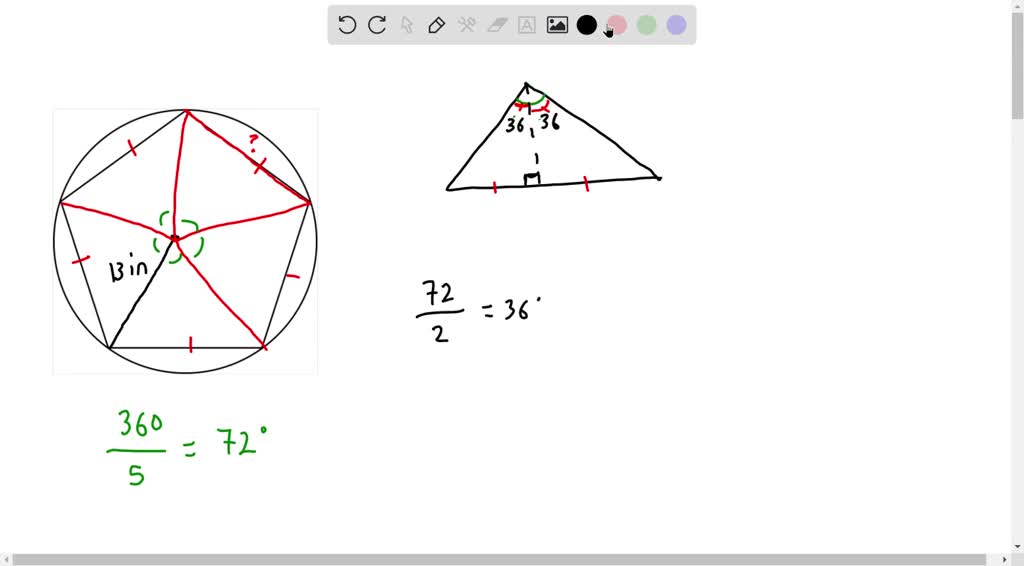 solved-find-the-length-of-the-sides-of-a-regular-pentagon-inscribed-in