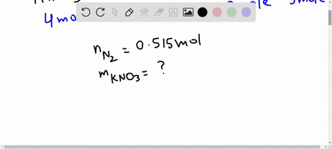 what-mass-of-potassium-nitrate-should-be-used-to-form-0515-moles-of-nitrogen-according-to-the-following-reaction-the-molar-mass-of-kno3-is-10111-gmol-4-kno3s-2-k2os-2-n2g-5-o2g-23497