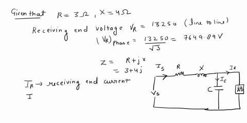 no9-9a-short-3-phase-transmission-line-has-a-resistance-of-3-ohms-and-an-inductive-reactance-of-ohmsat-the-receiving-endthe-voltage-is-13250-volts-line-to-linewith-a-load-which-draws-200-at-02094