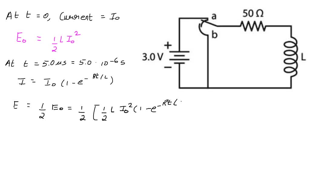 SOLVED Item 1 1 of 10 5.0 /lS after the switch of is moved from a to b