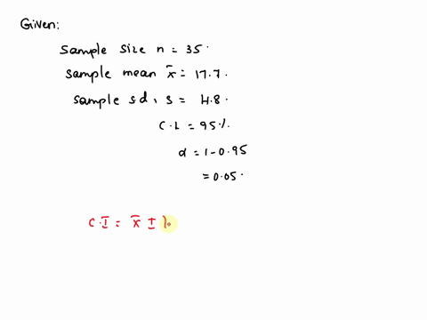 a-simple-random-sample-of-size-n-is-drawn-the-sample-mean-is-found-to-be-177-and-the-sample-standard-deviation-s-is-found-to-be-48-a-construct-a-95-confidence-interval-about-if-the-sample-si-60605